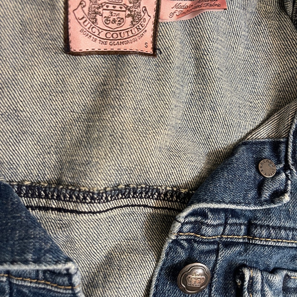 Juicy Couture denim Jean jacket size small - Picture 2 of 4